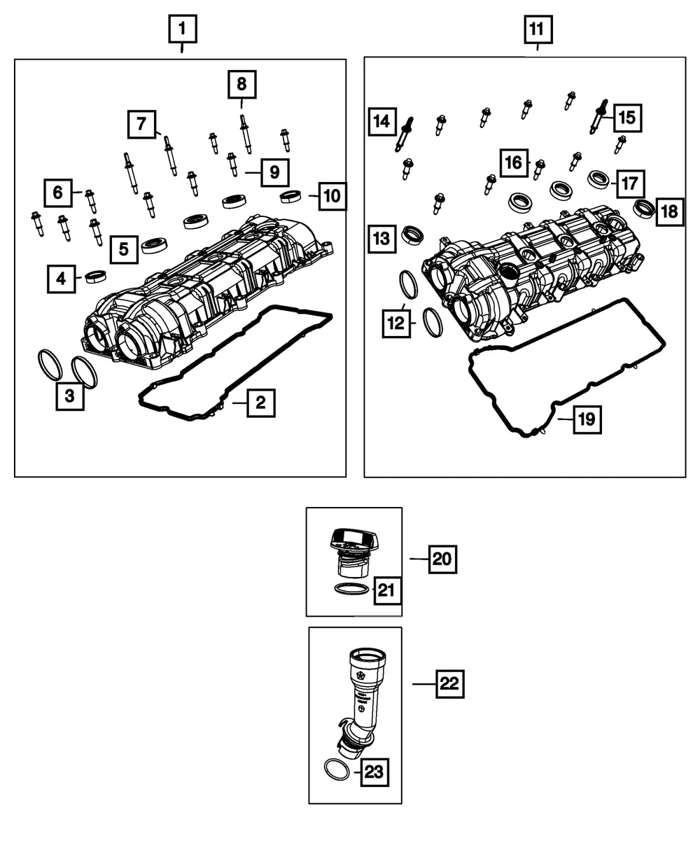 Engine Oil Cap - Mopar (68241631AB) - view 5