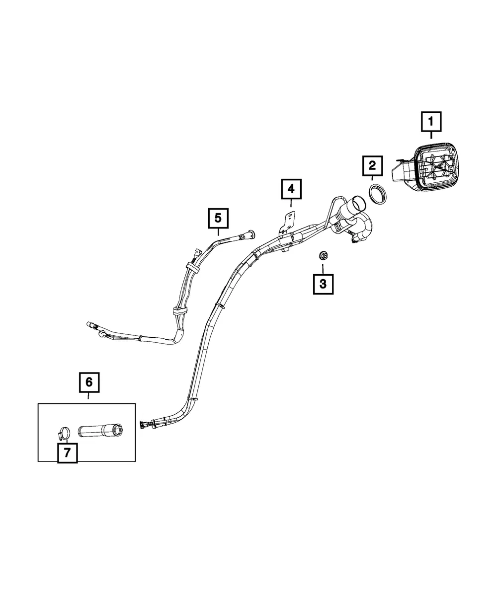 Fuel Filler Tube - Mopar (68243686AM)
