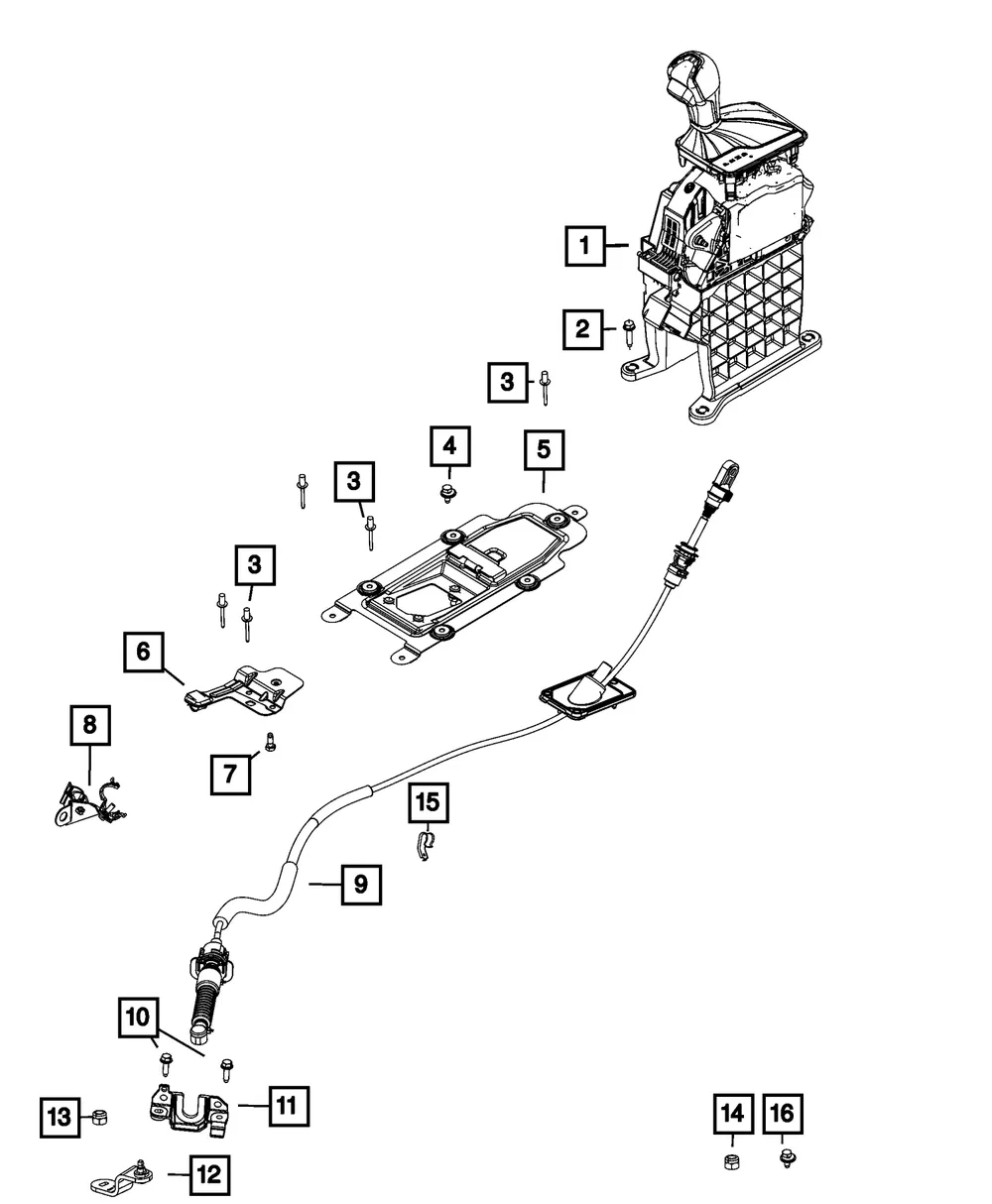 Transmission Control Cable Bracket - Mopar (68246594aa) - view 5