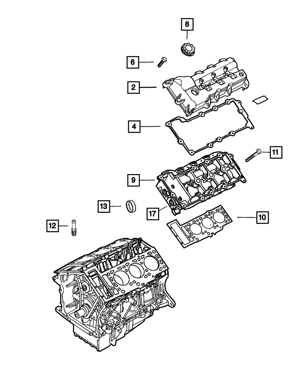 Cylinder Head, Left - Mopar (68247775aa)