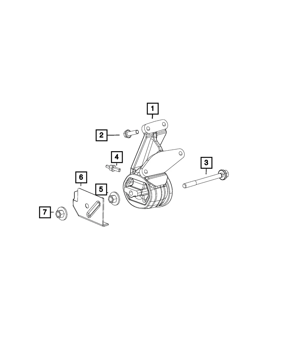 Engine Mount Insulator - Mopar (68248756ac) - view 3