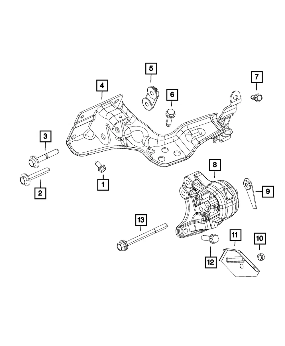 Engine Mount Insulator - Mopar (68248783ad) - view 5