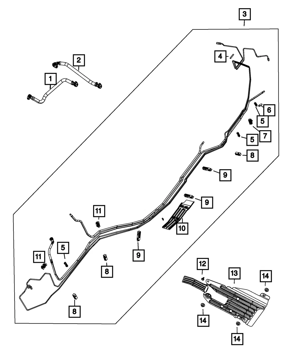 Fuel Line Bundle - Mopar (68250912AF) - view 5