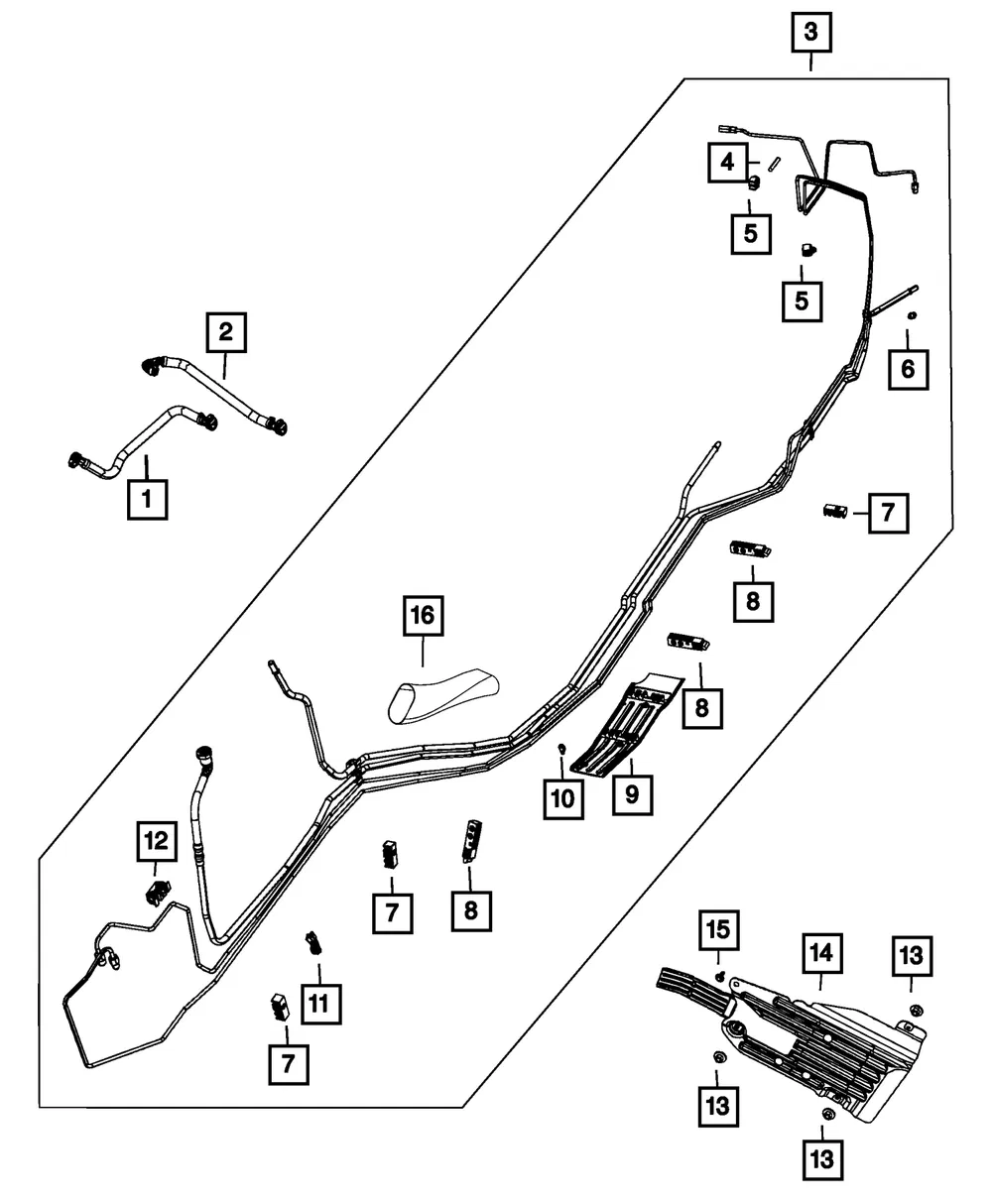 Fuel Line Bundle - Mopar (68250924ae) - view 5