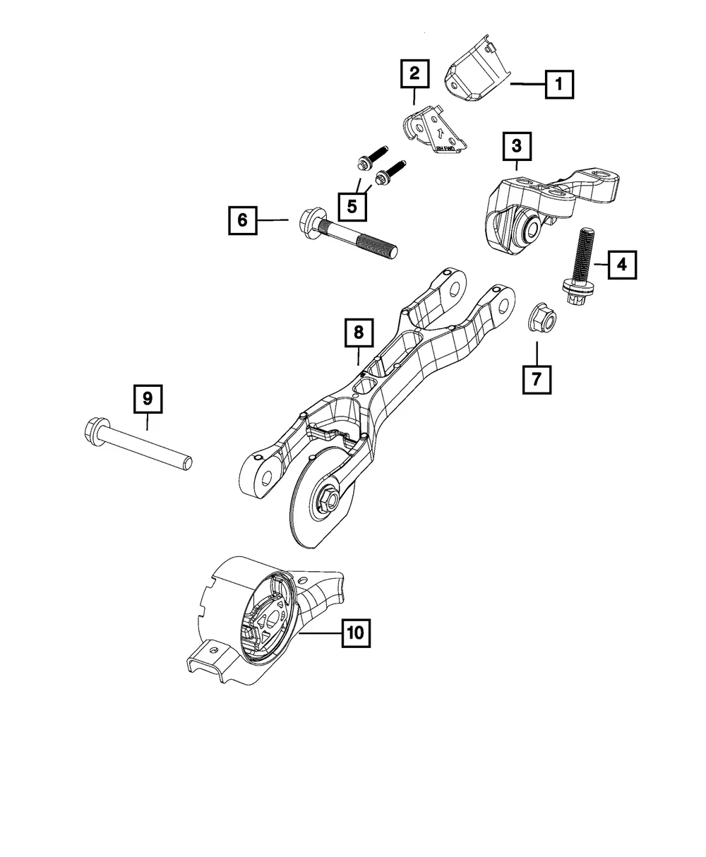 Engine Mount Bracket - Mopar (68257201ab) - view 5