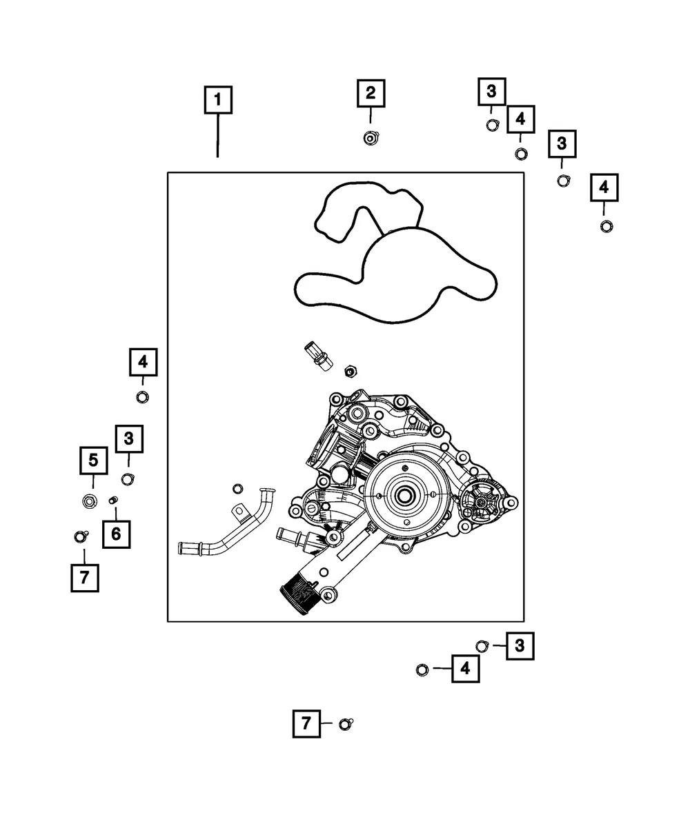 Water Pump - Mopar (68261224AG) - view 3