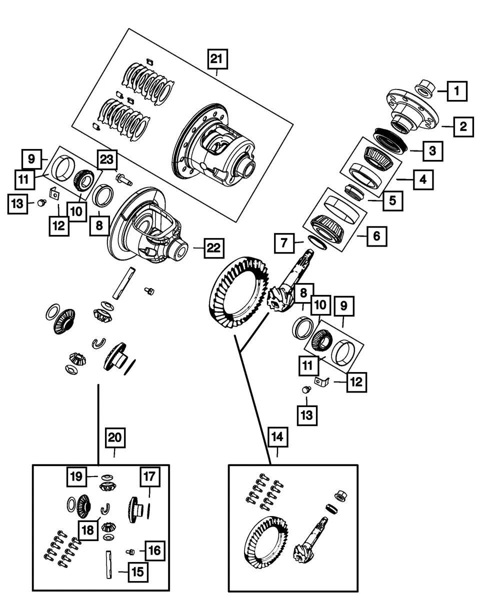 Differential Case Assembly - Mopar (68266877aa) - view 4