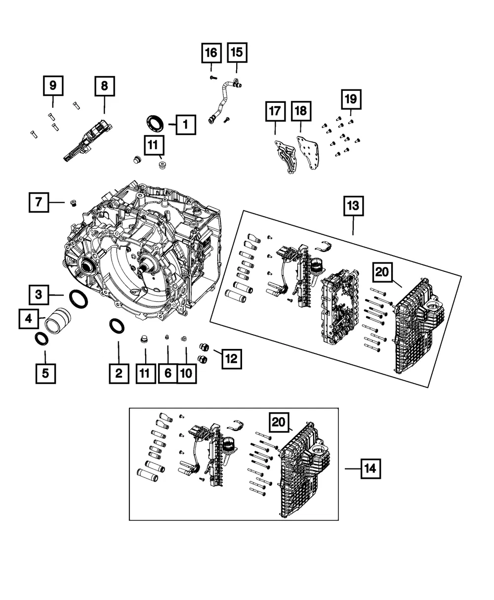 Transmission Jumper Wiring - Mopar (68267363aa)