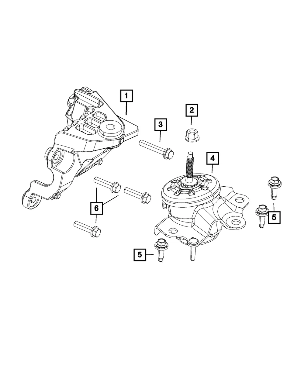 Engine Bracket - Driver's Side (LH) - Mopar (68271533AC) - view 7