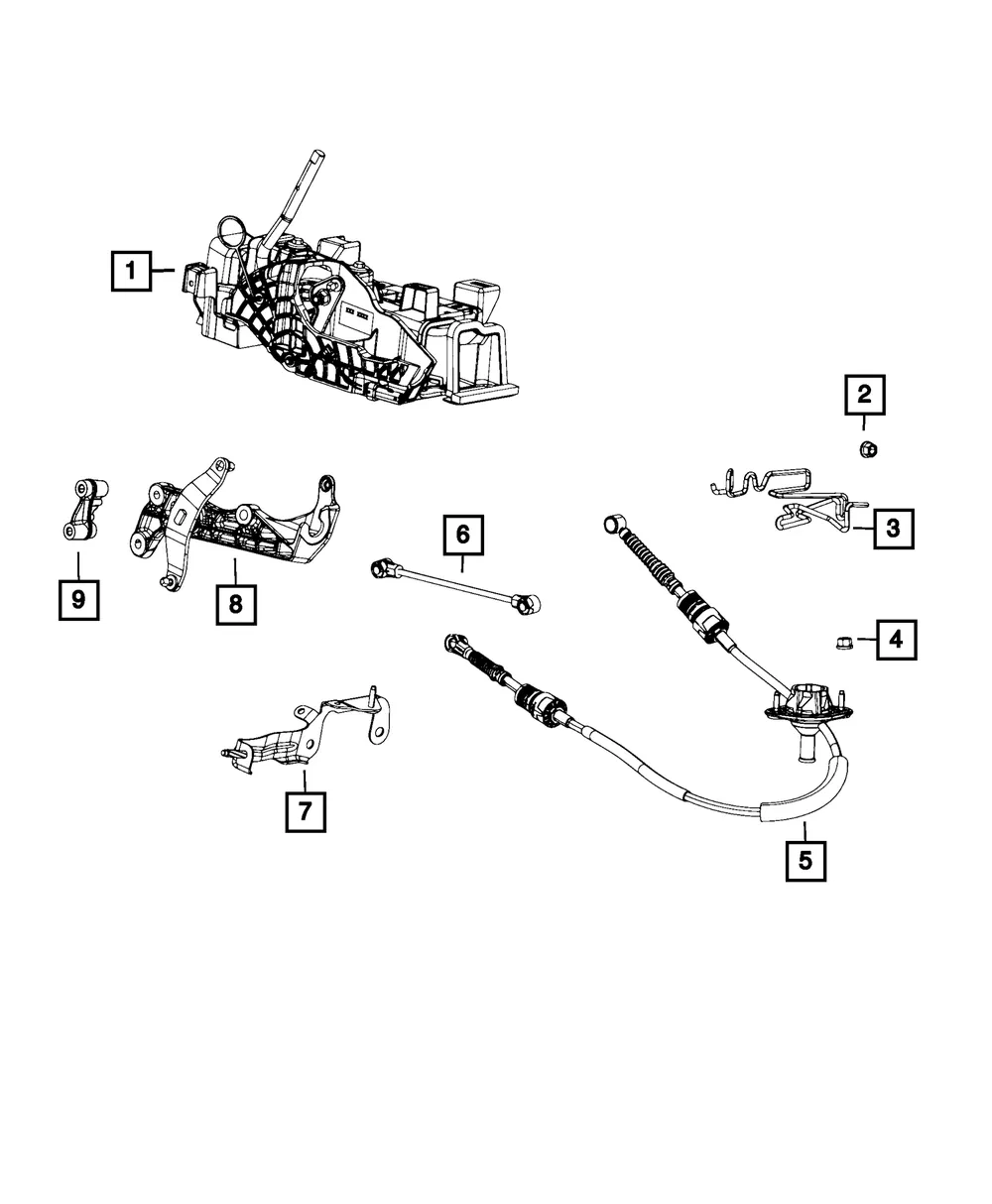 Transfer Case Shift Cable - Mopar (68281541ac) - view 7