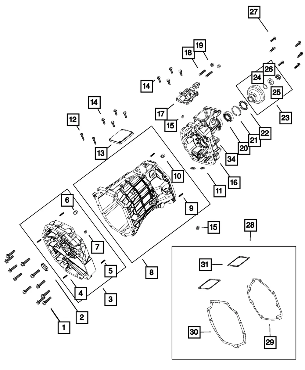 Transmission Case - Mopar (68283366aa) - view 4