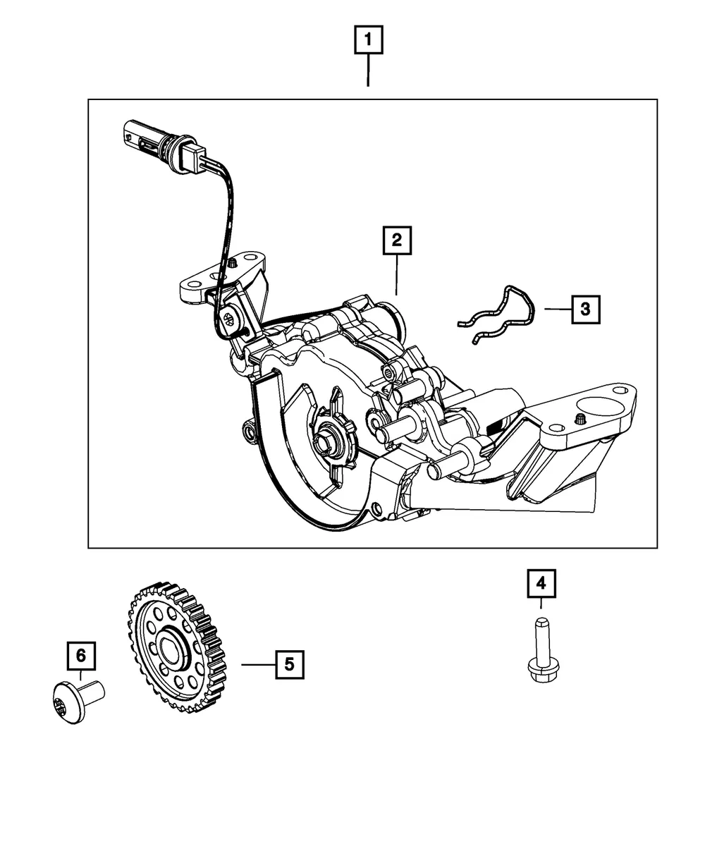Engine Oil Pump Kit - Mopar (68297857AM)