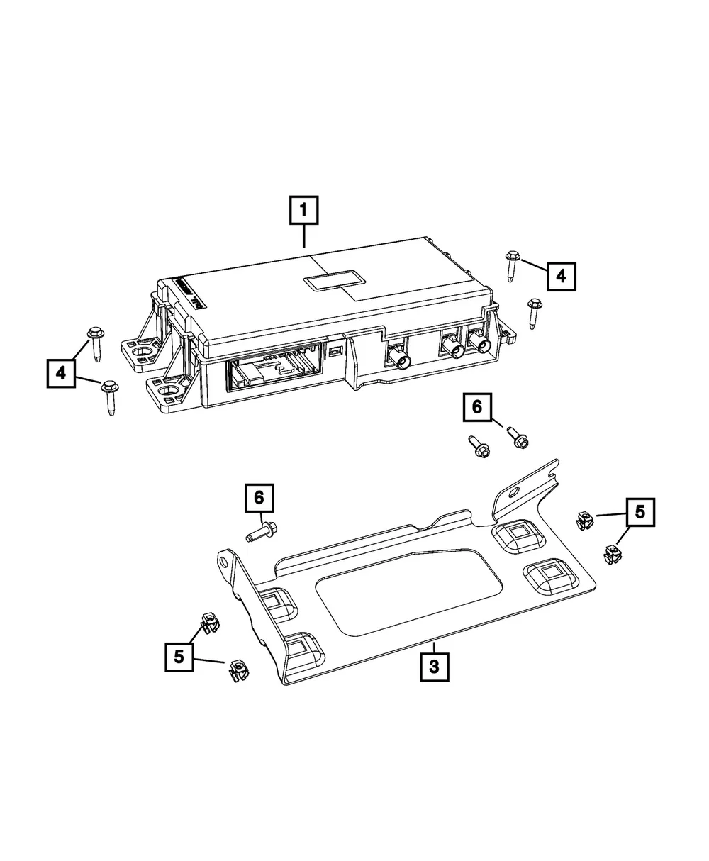 Engine Control Unit Bracket - Mopar (68298550aa)