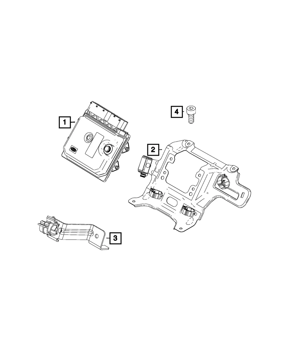 Engine Control Unit Bracket - Mopar (68306295AA) - view 3