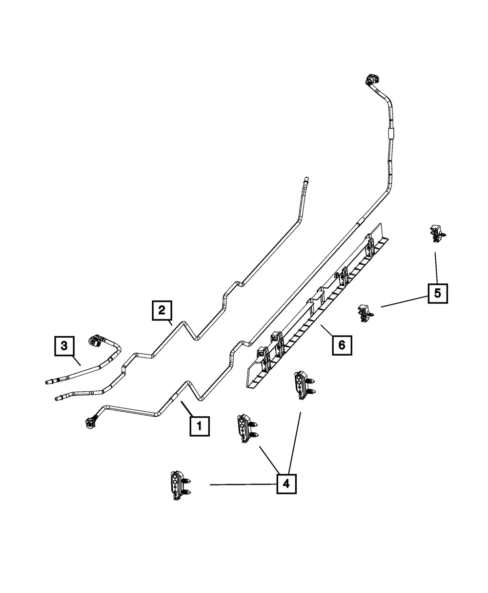 Fuel Return Tube - Mopar (68312228ab)