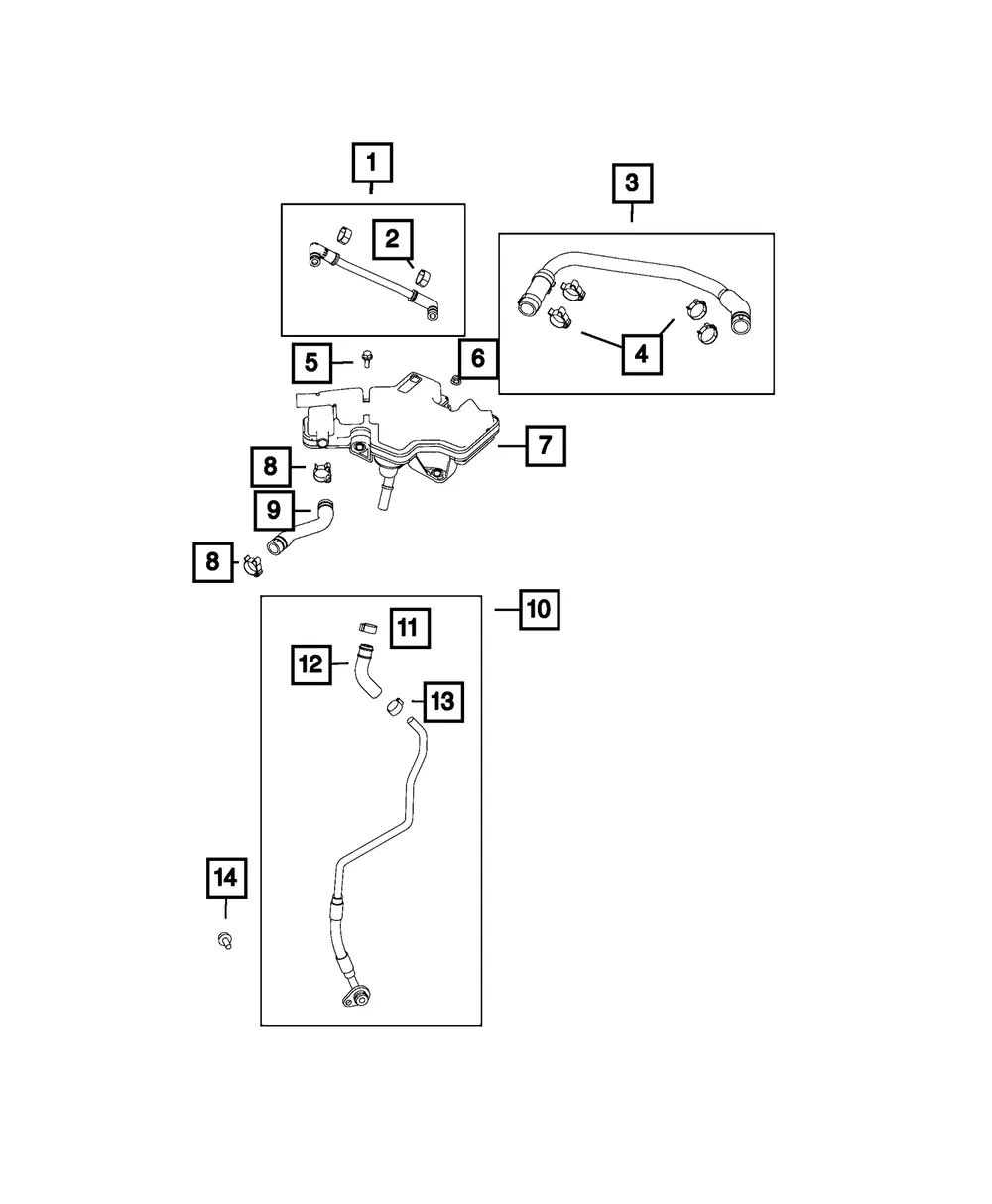 Engine Oil Separator - Mopar (68320849aa)