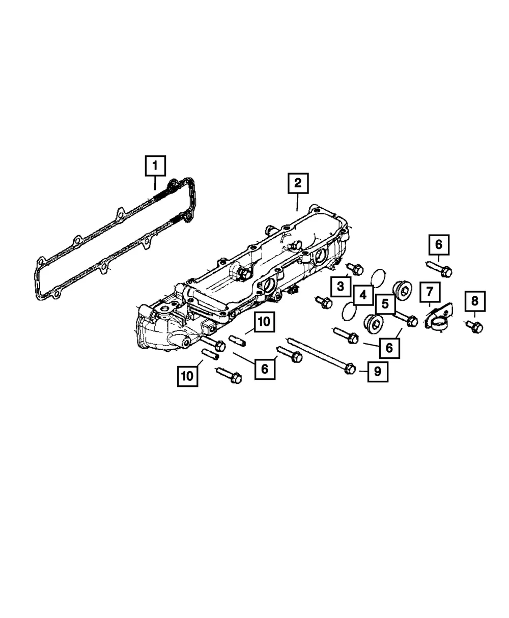 Intake Manifold - Mopar (68322110aa)