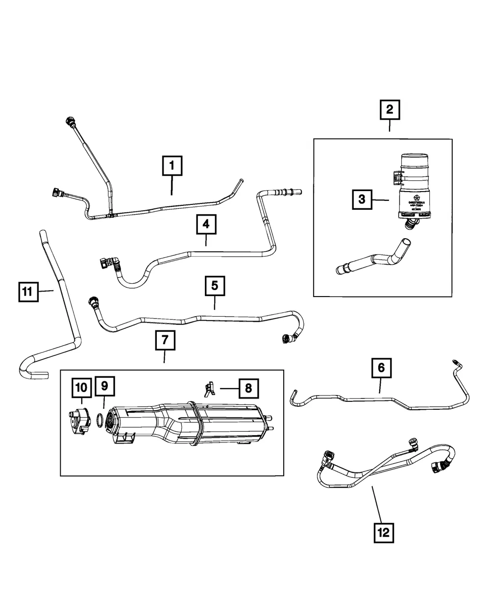 Fuel Line Bundle - Mopar (68323682AA) - view 6