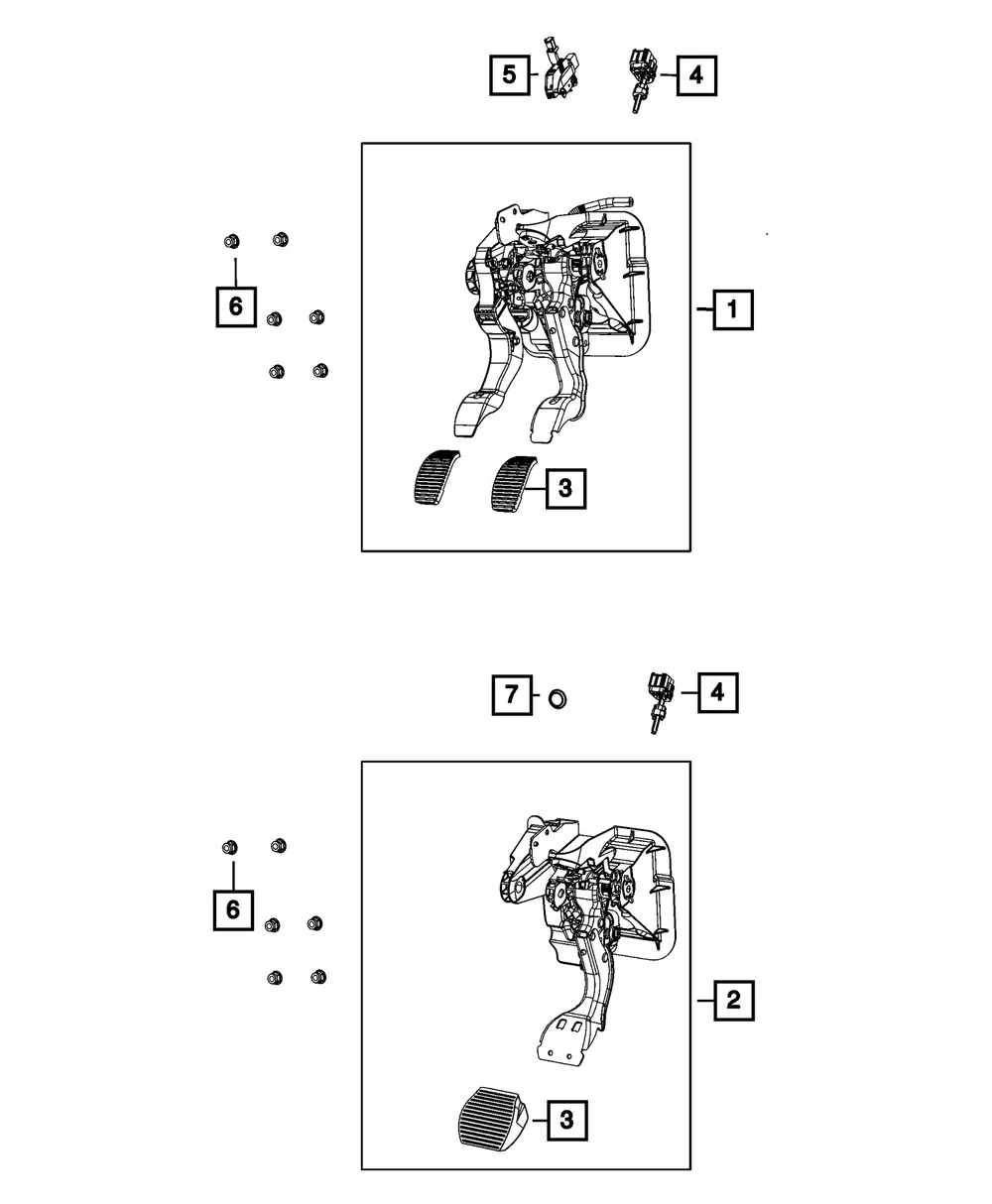 Clutch Starter Interlock Switch - Mopar (68335671aa)
