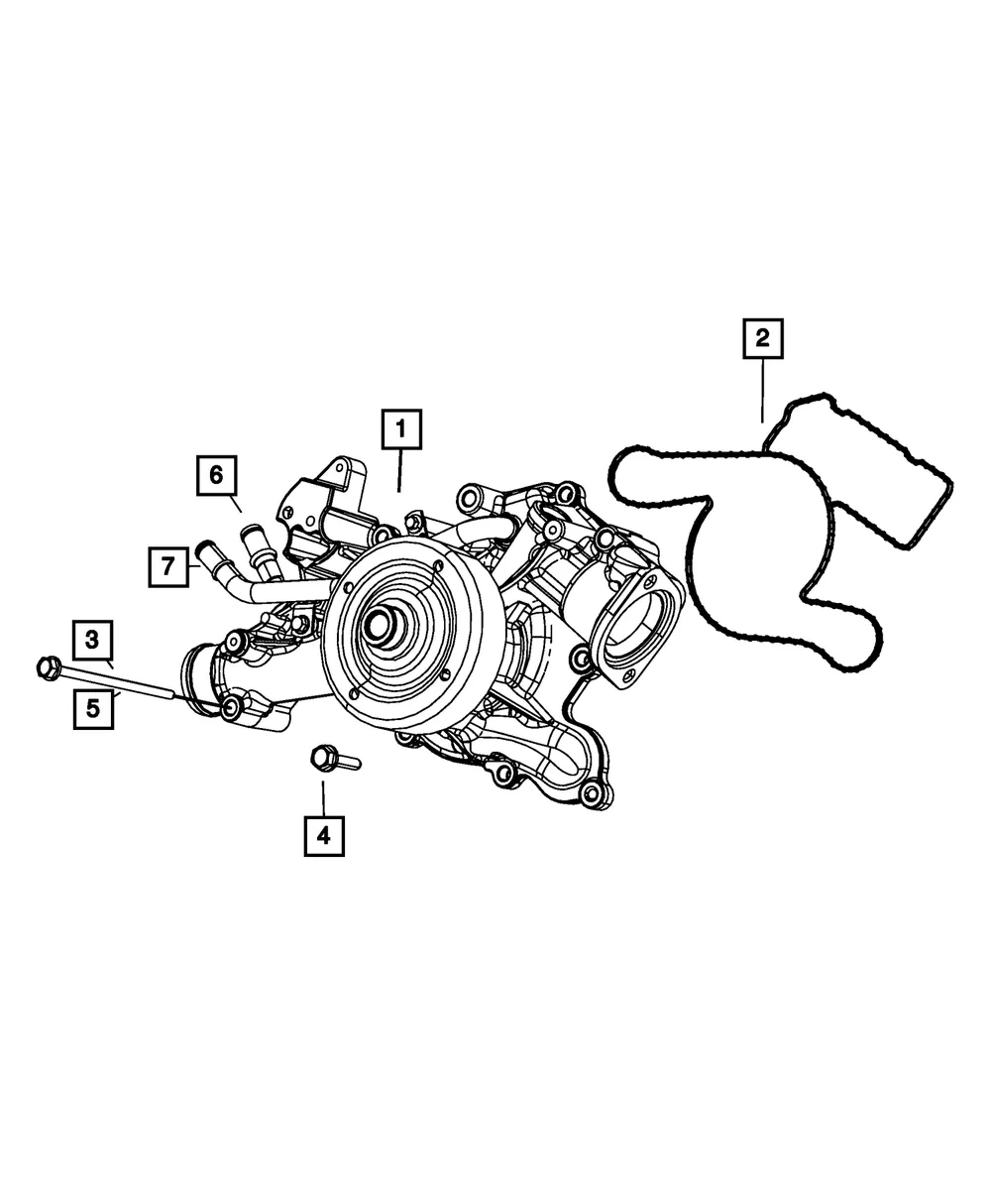 Water Pump - Mopar (68346912AA) - view 7