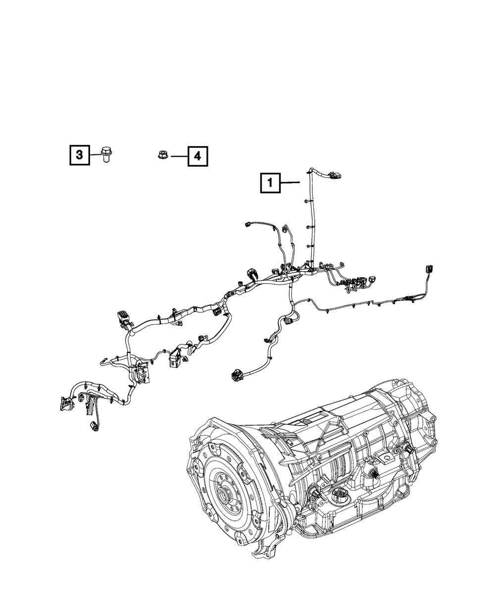 Transmission Wiring - Mopar (68358701ae)