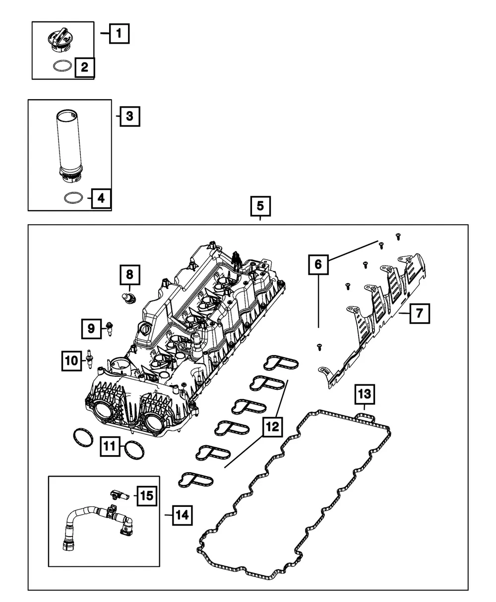 Spark Plug Well Gasket - Mopar (68359158ab)