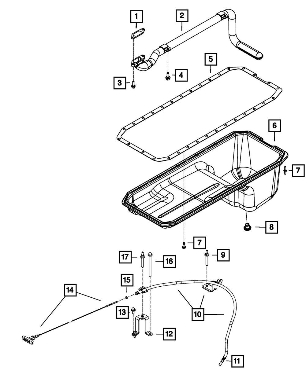 Engine Oil Pan - Mopar (68368078AA) - view 5