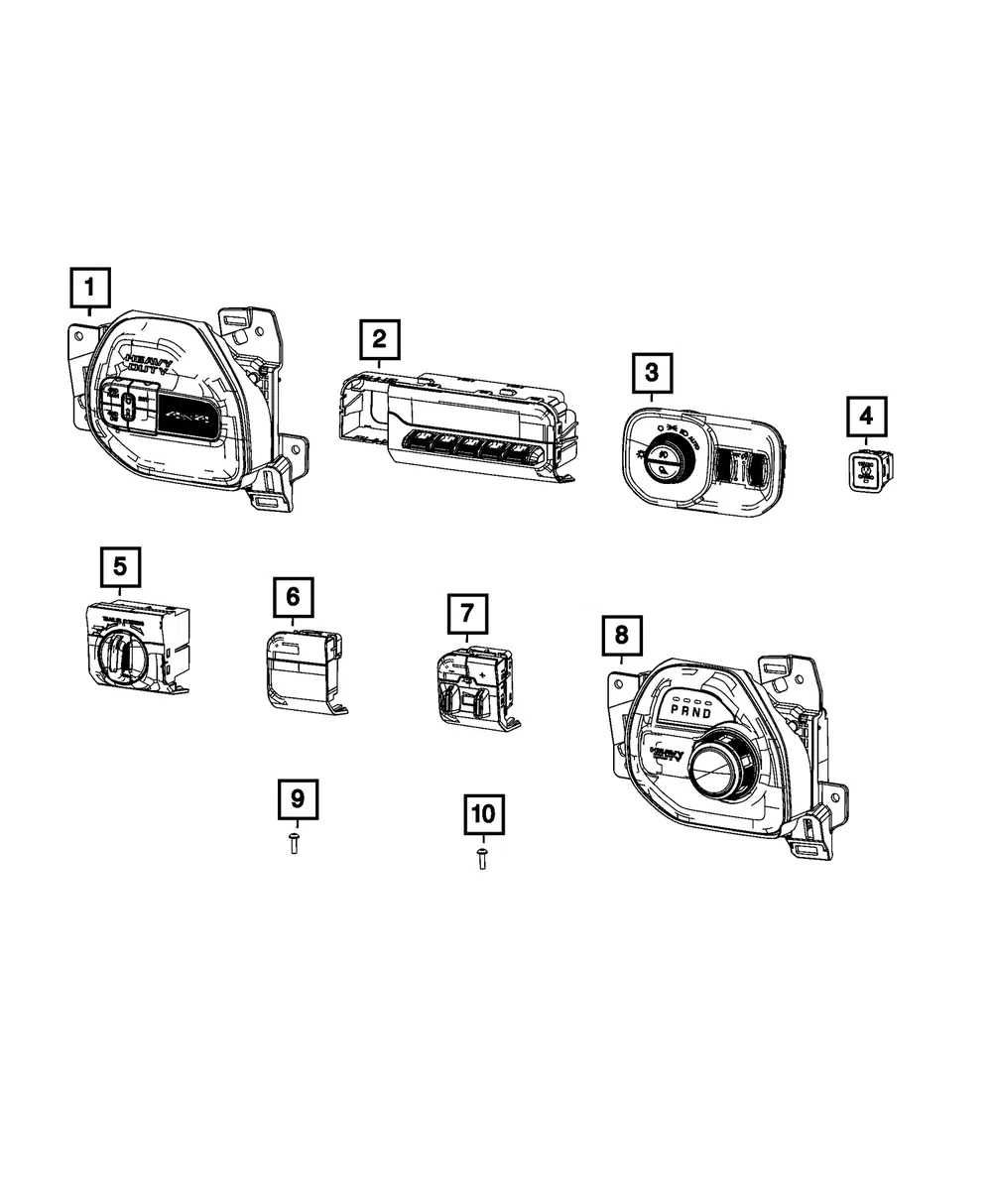 Transfer Case Switch - Mopar (68370837AF) - view 3
