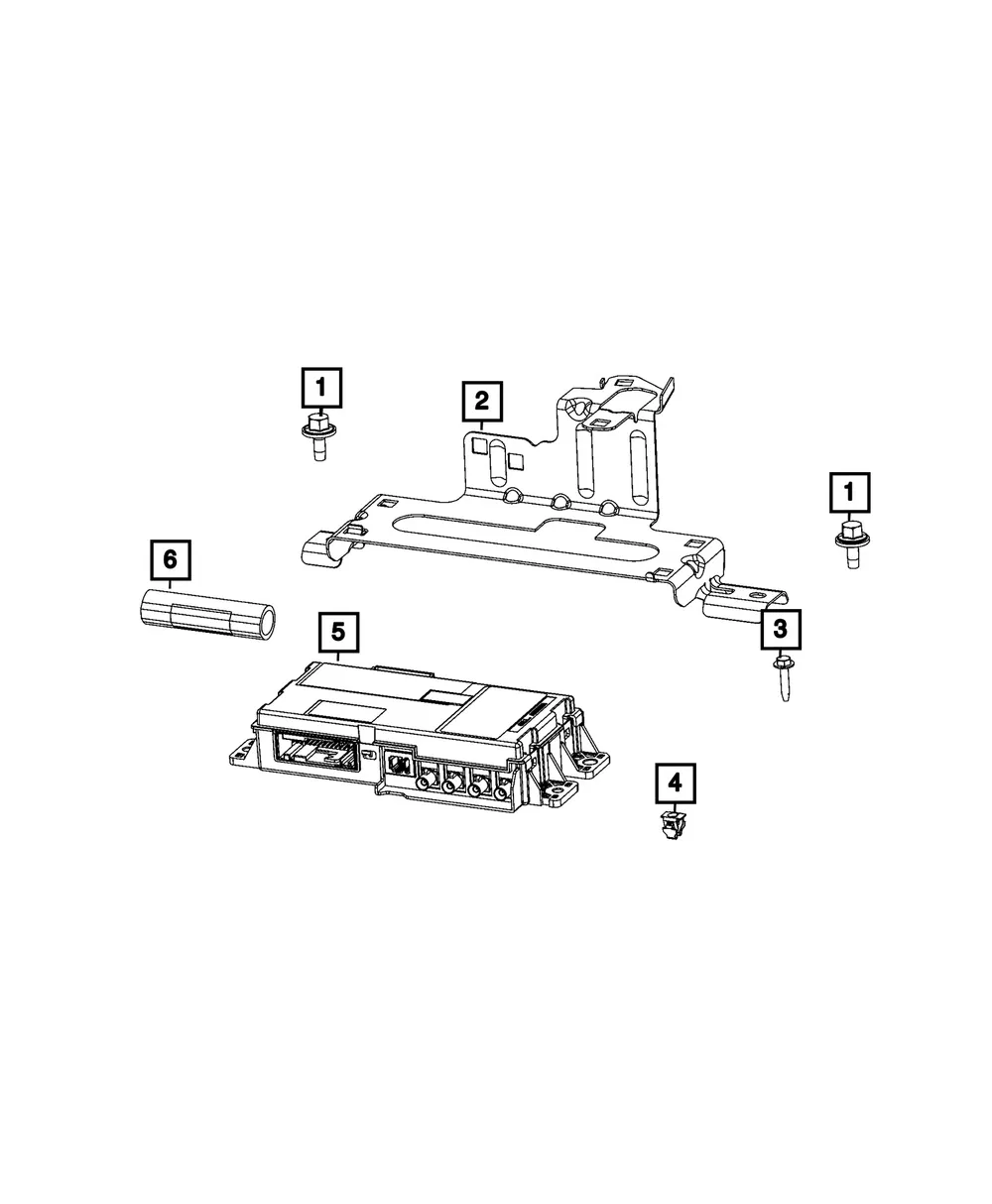 Engine Control Unit Bracket - Mopar (68373927aa) - view 4