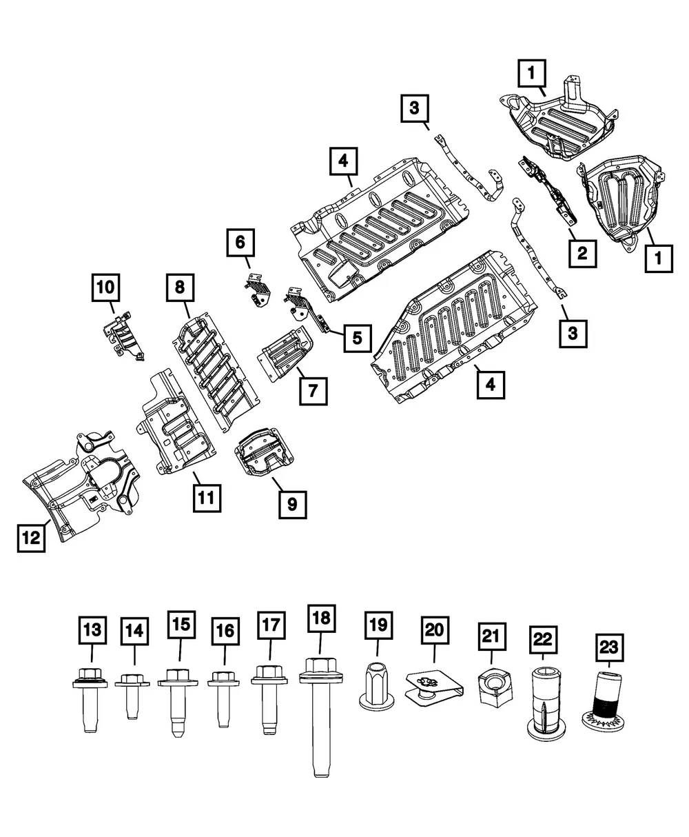 Transfer Case Skid Plate - Mopar (68375449aa)