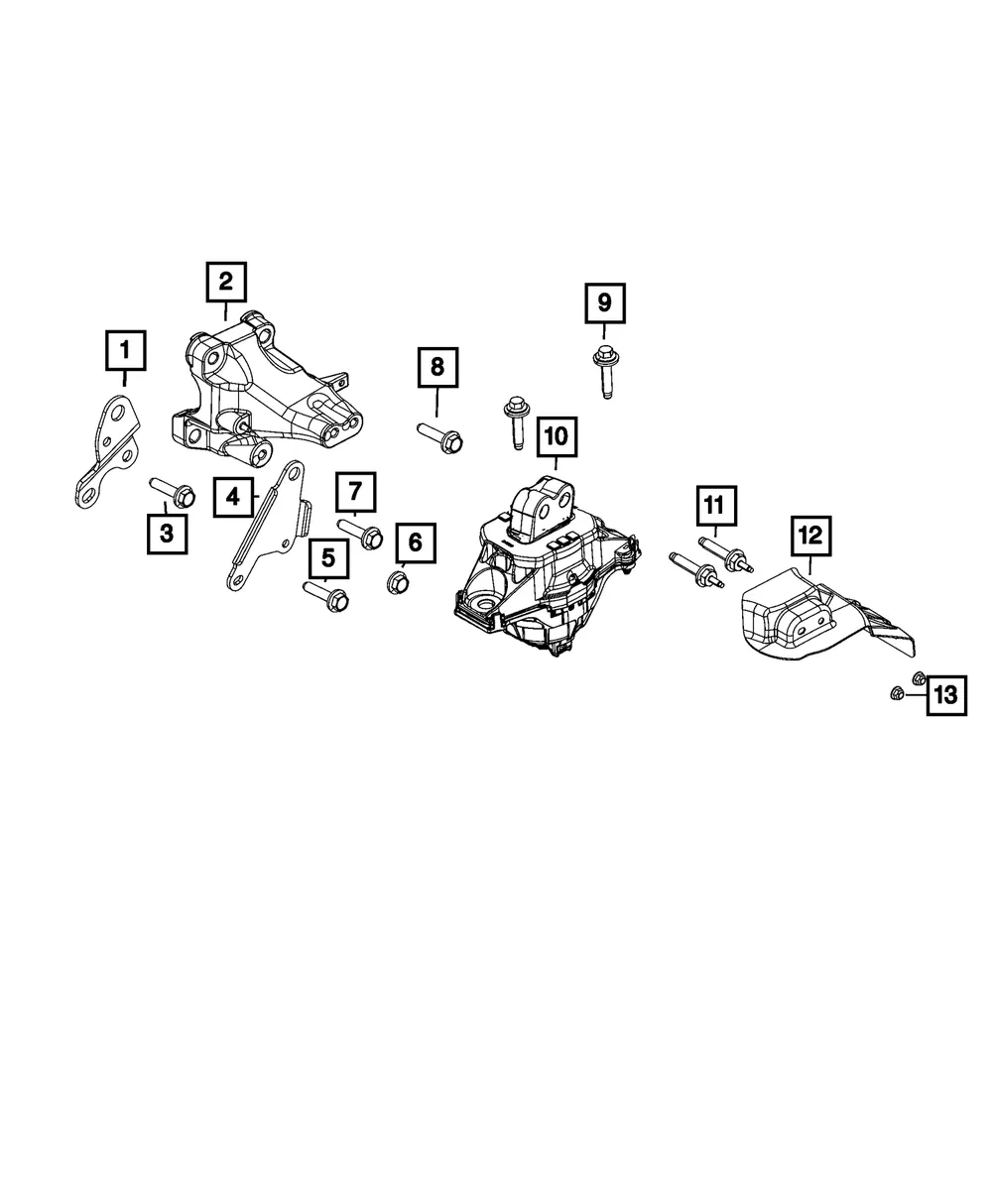Engine Mount Isolator - Mopar (68375805ag) - view 4