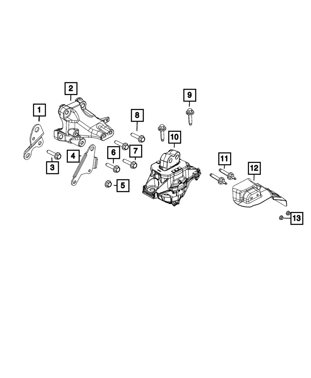 Engine Mount Bracket - Mopar (68375845aa) - view 4