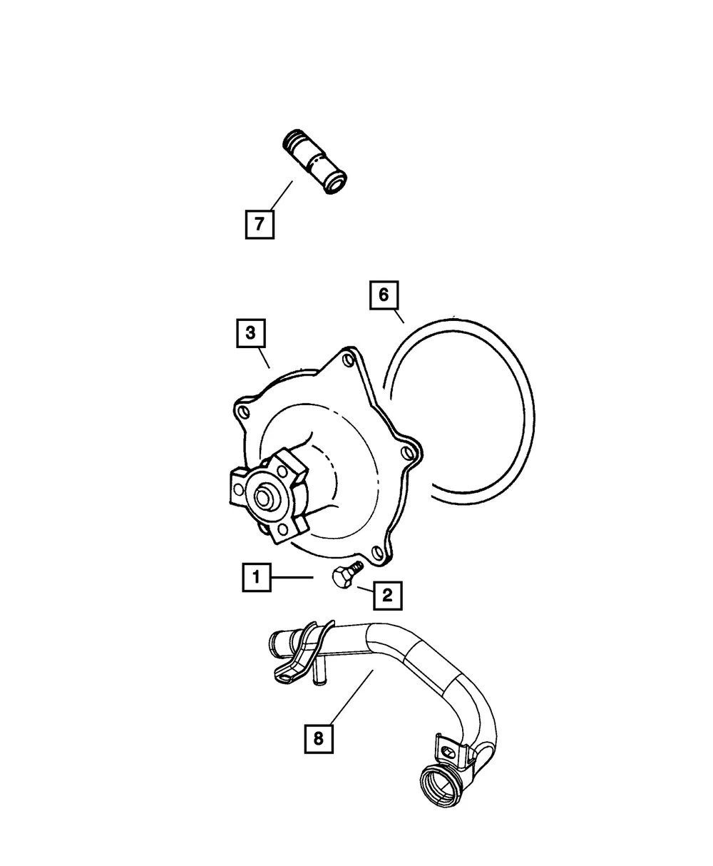 Water Pump - Mopar (68382491AA) - view 5