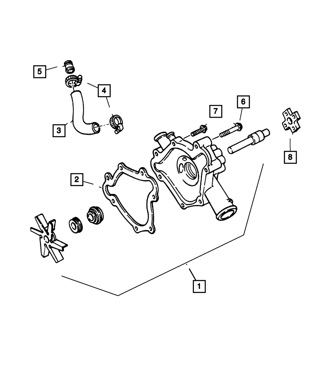 Water Pump - Mopar (68382493AA) - view 5