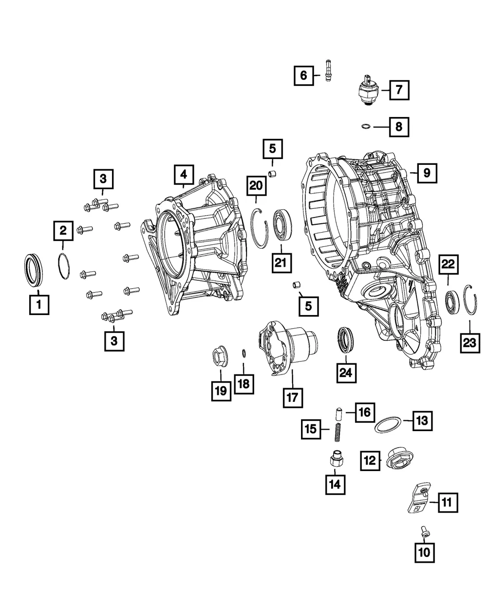 Transfer Case Extension - Mopar (68384503aa) - view 4