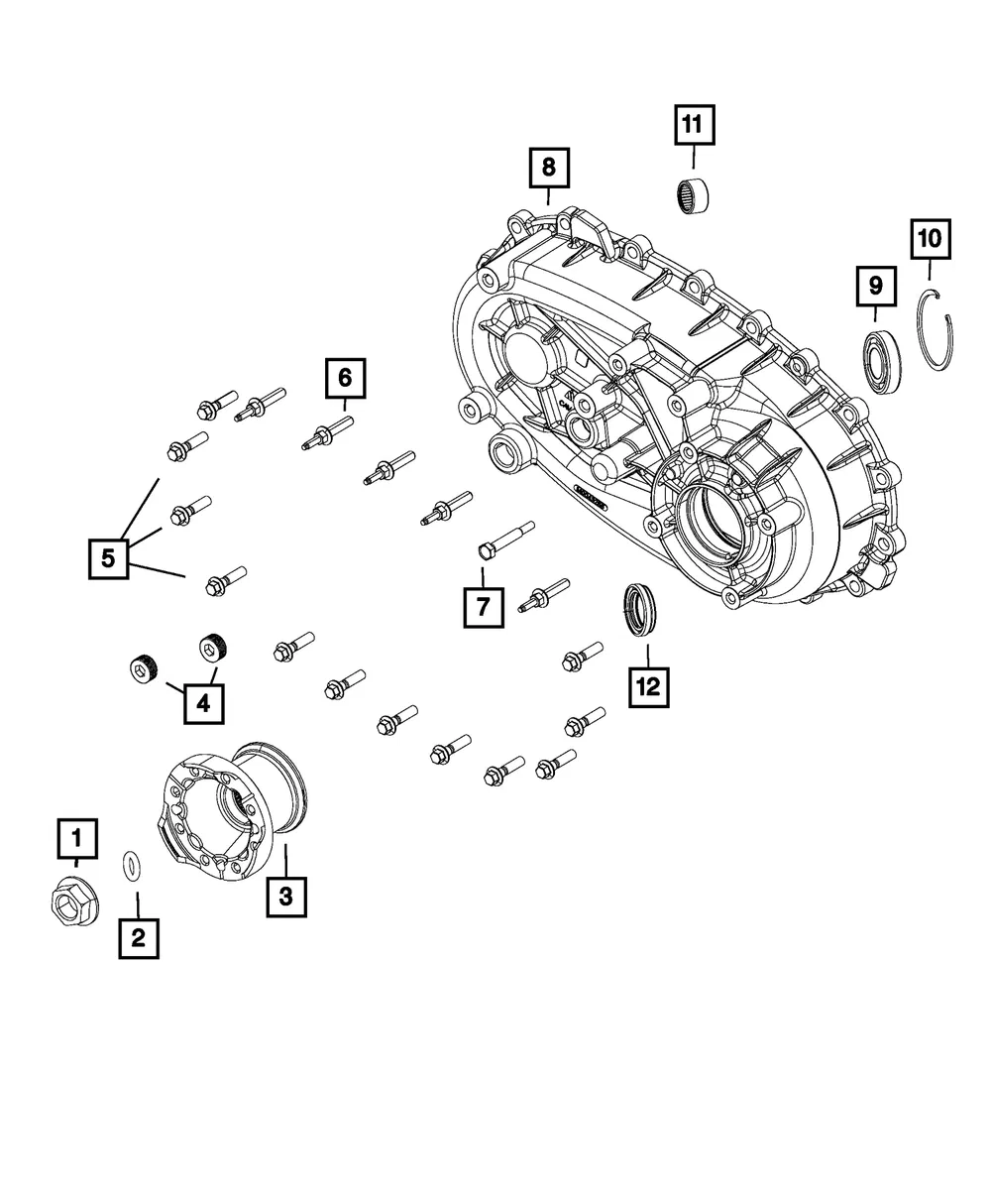 Transfer Case Rear Case - Mopar (68391463aa) - view 3