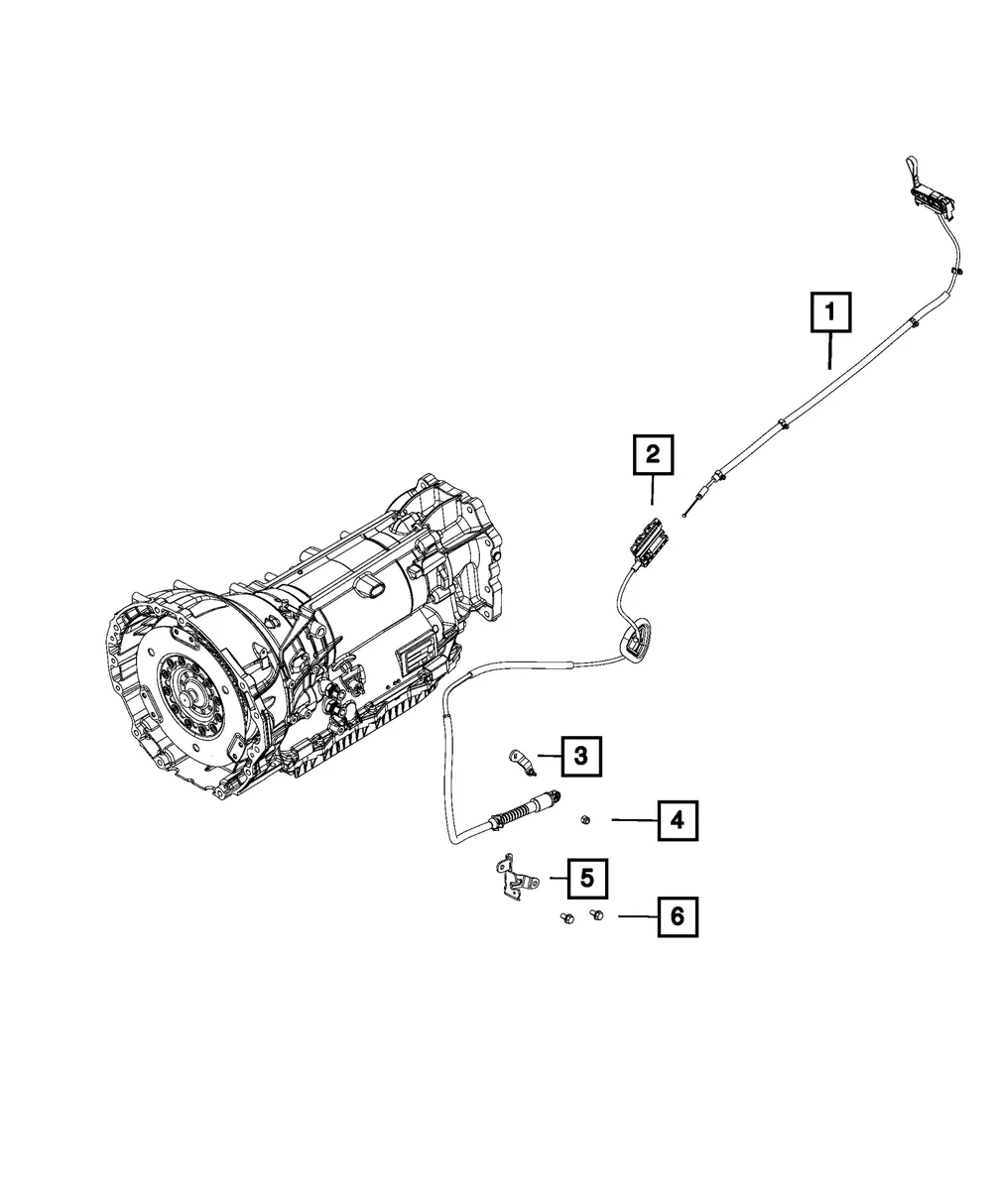 Automatic Transmission Cable - Mopar (68391489ab) - view 2