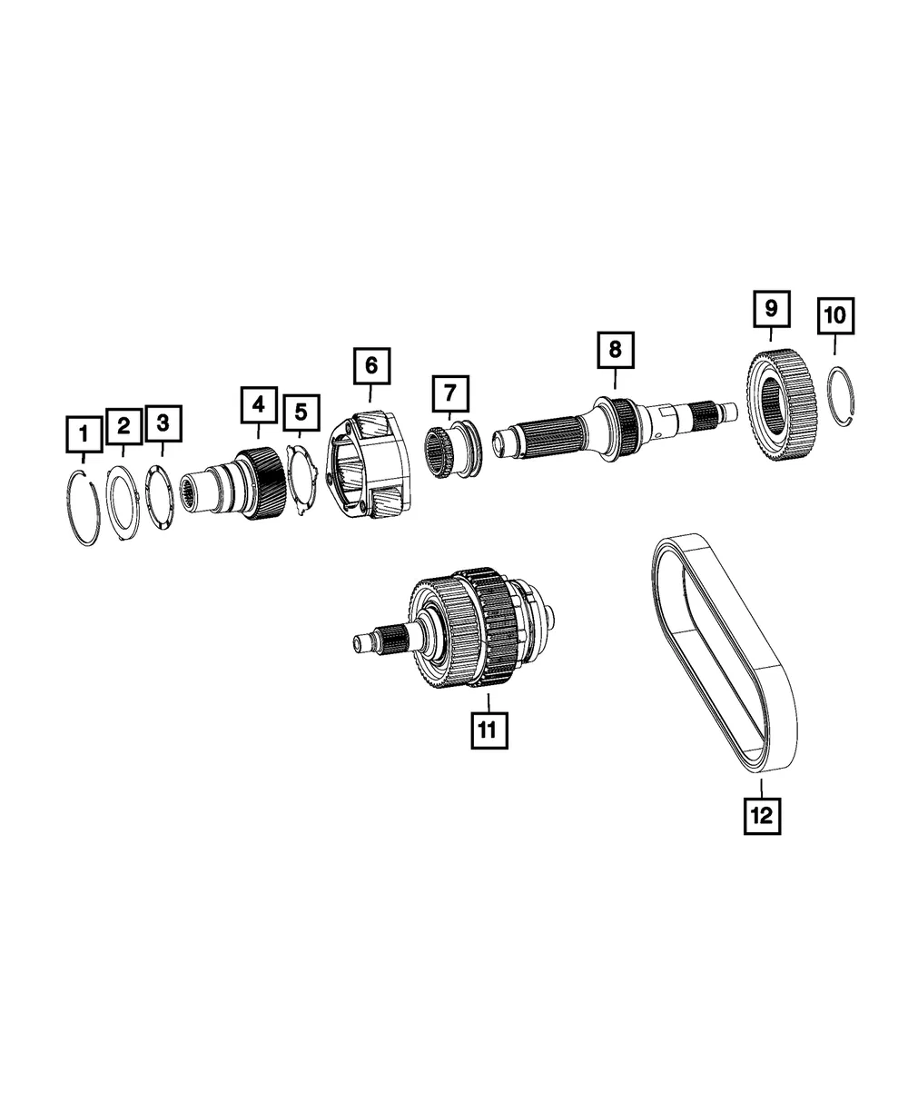 Transfer Case Output Shaft - Mopar (68391524AC) - view 5