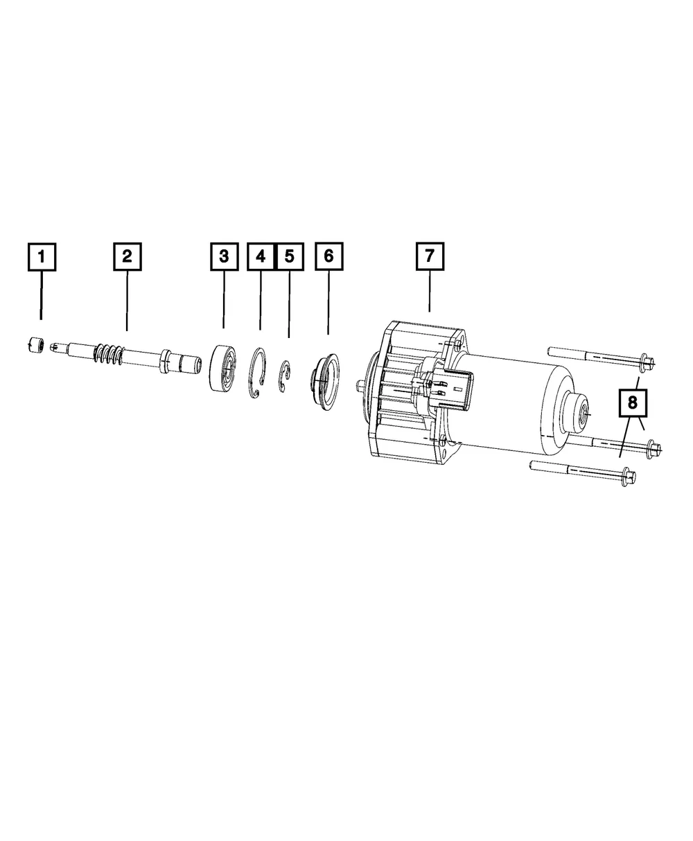 Transfer Case Actuator - Mopar (68391530aa) - view 3