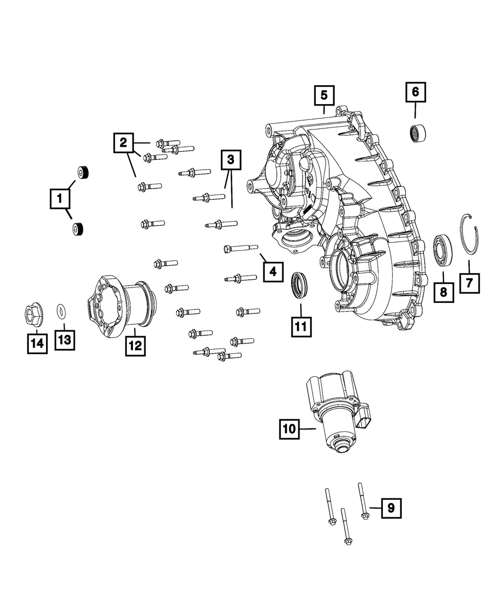 Transfer Case Rear Case - Mopar (68391532AC)