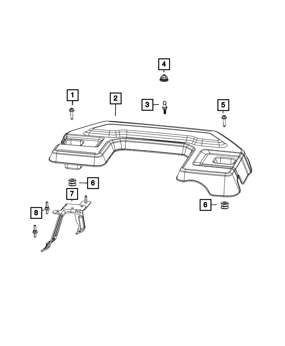 Engine Cover Bracket - Mopar (68394052aa)
