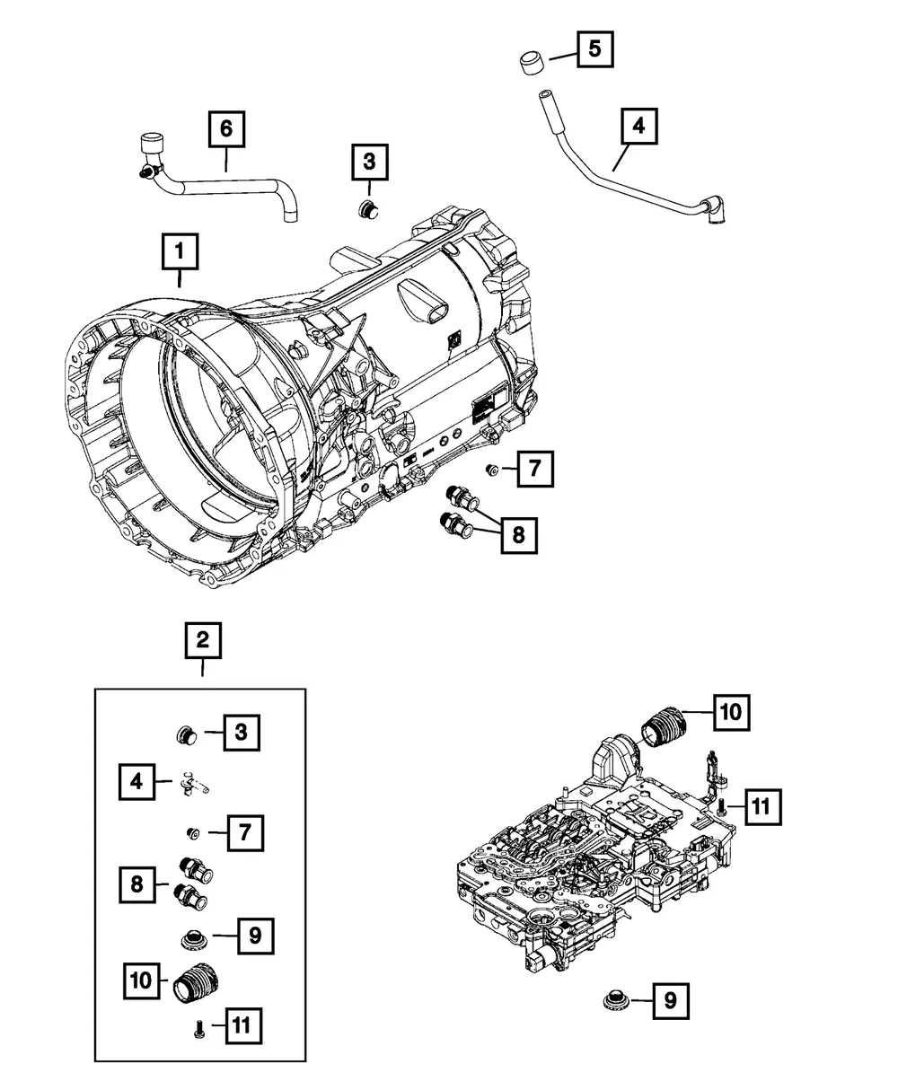 Transmission Plug Kit - Mopar (68402882aa) - view 5