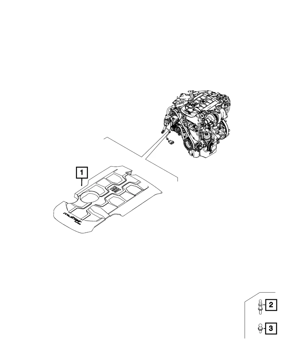 Engine Cover - Mopar (68413607aa)