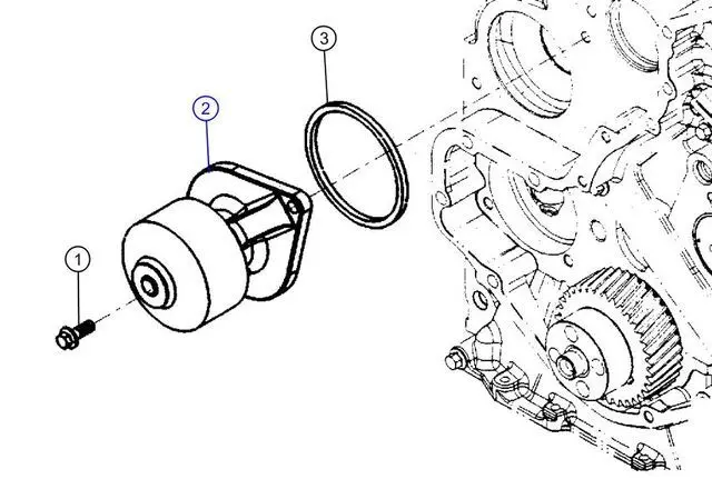 Water Pump - Mopar (68414058AB) - view 3
