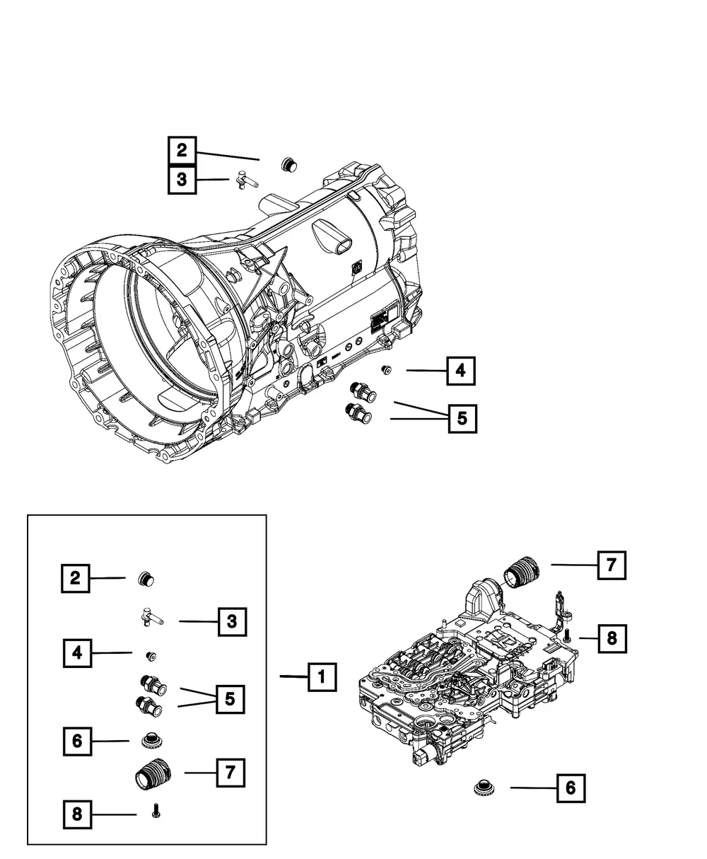 Transmission Plug Kit - Mopar (68416918AC)