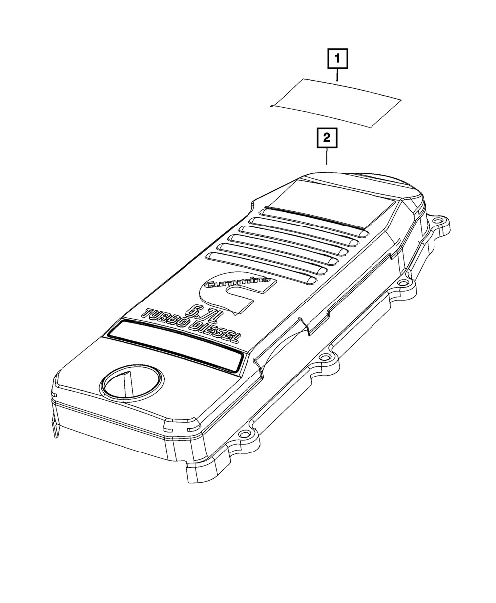 Engine Identification Data Plate - Mopar (68422290aa)