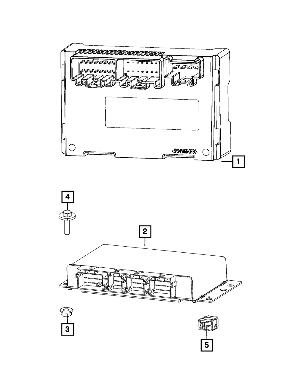 Transfer Case Control Module - Mopar (68423302aa) - view 4
