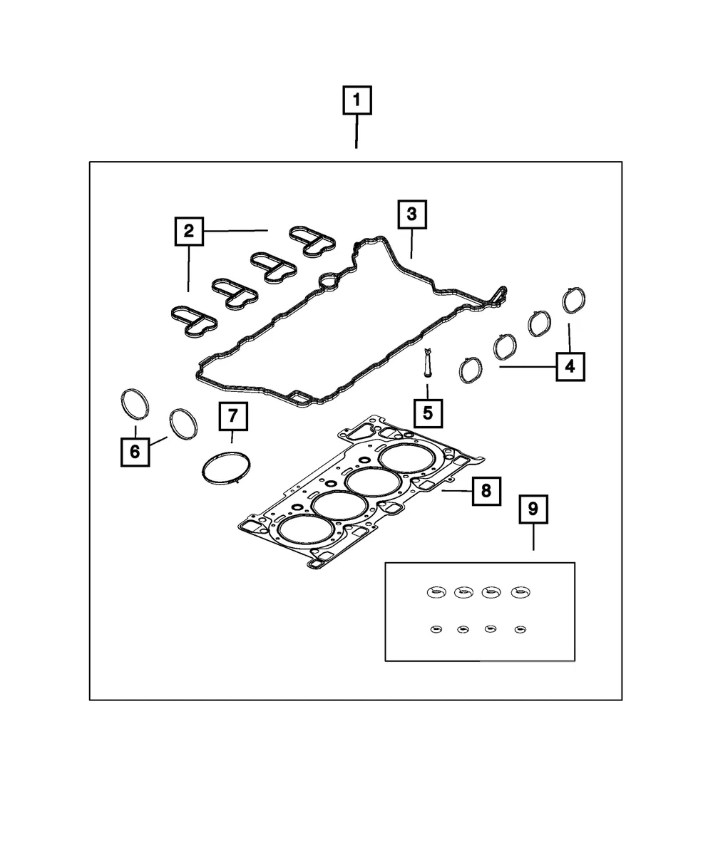Engine Gasket Kit - Mopar (68425880aa)