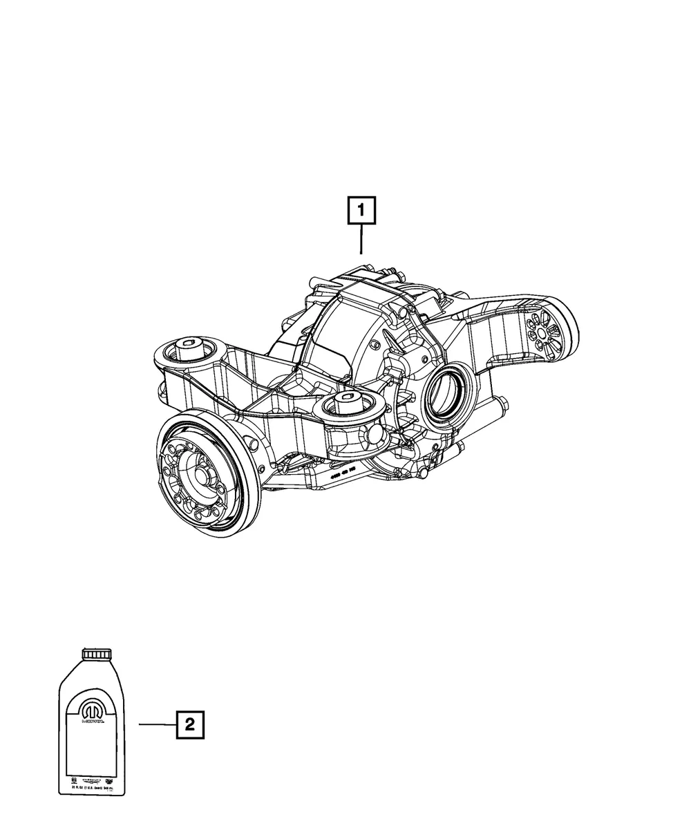 Rear Axle Differential - Mopar (68427793aa)