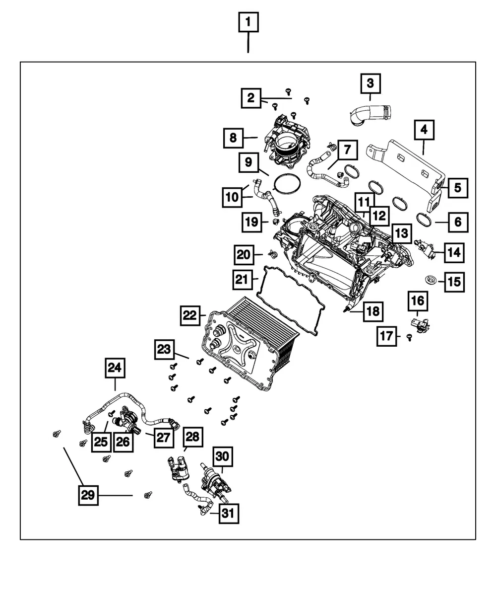 Intake Manifold - Mopar (68428634AD)